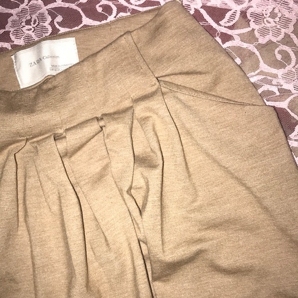 Zara Collection Skater Skirt Pockets Side Zipper M - Picture 2 of 7